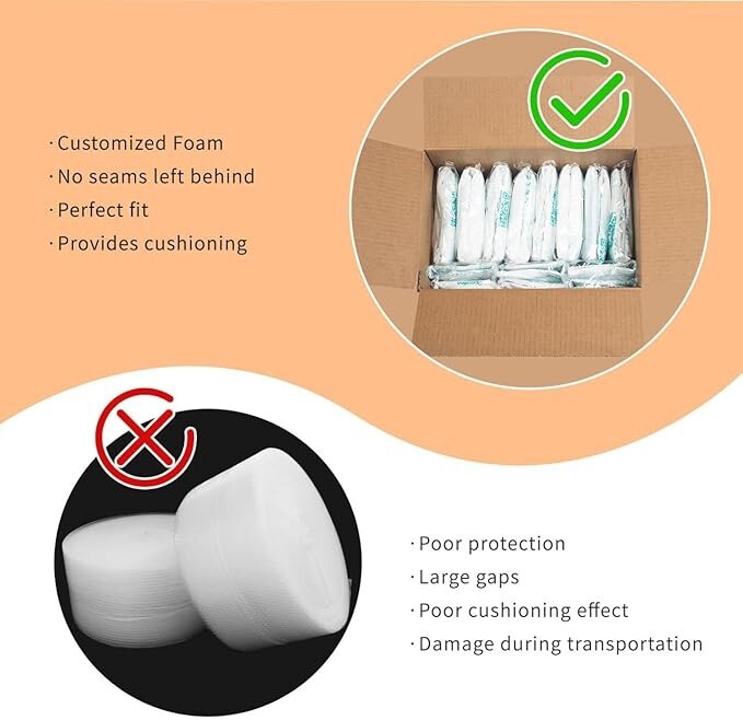 Foam Packaging Bags 26 PACK #10 Handy Foam Room Temperature Expanding Foam Bags