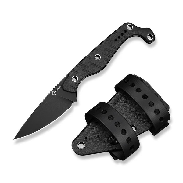 Civivi Knives SOKN Fixed Blade C22027-3 Black G10 Nitro-V Steel Knife