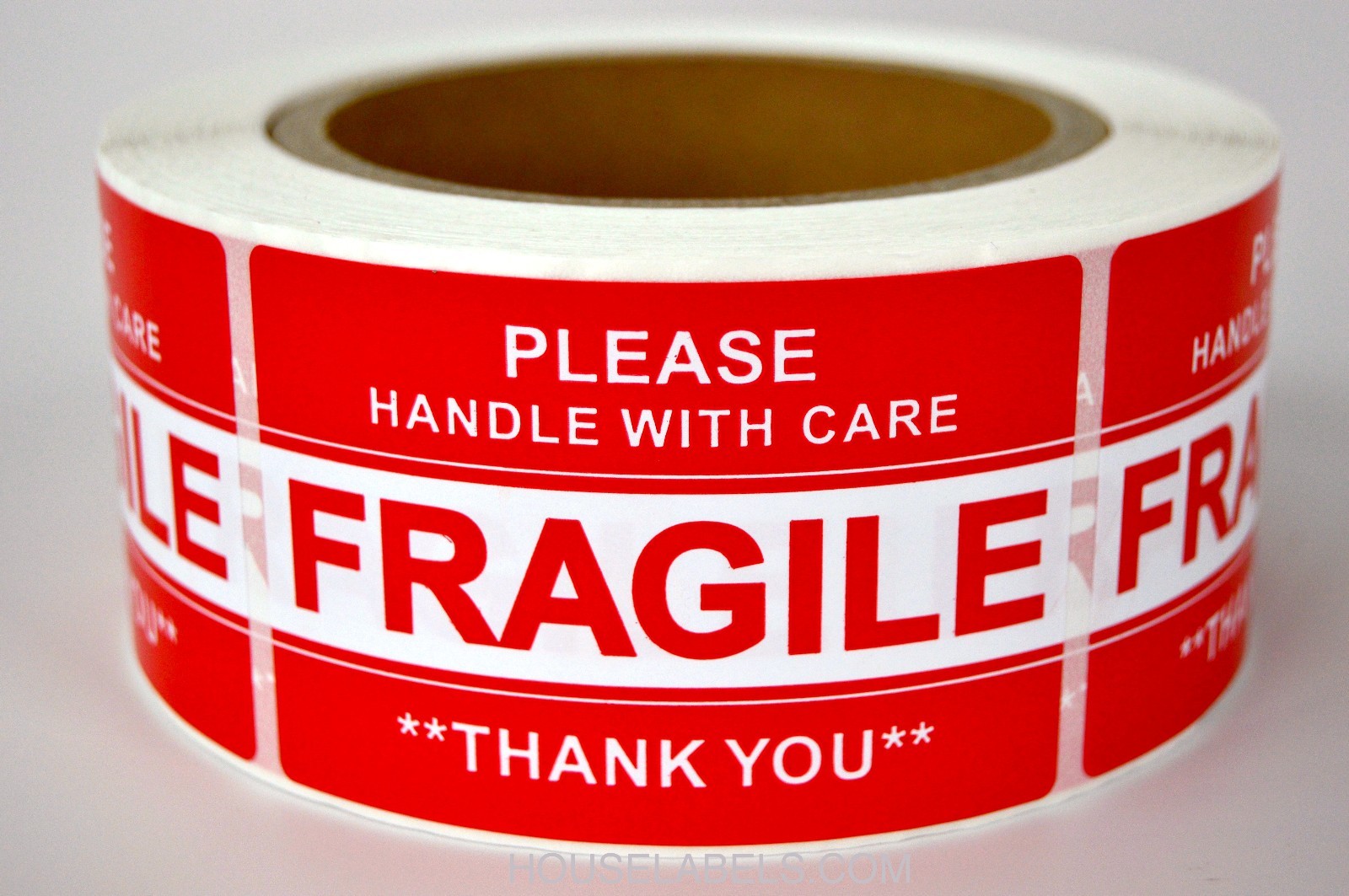 3 Rolls ; 500 Labels Per Roll 2x3 Pre-Printed FRAGILE HANDLE WITH CARE Labels