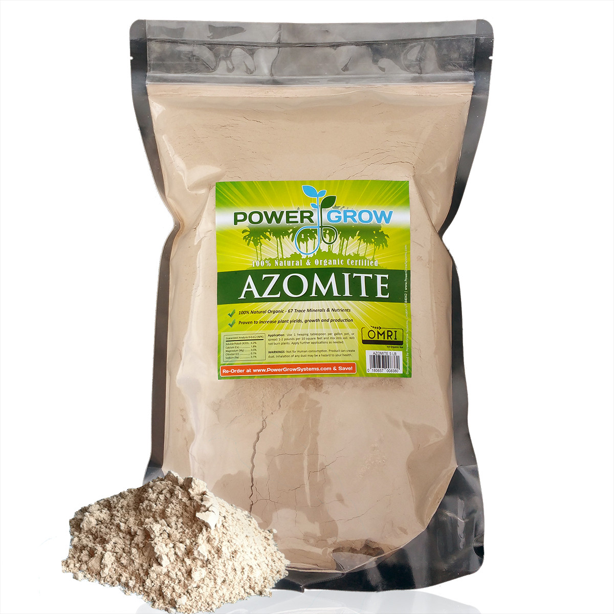 AZOMITE in Bulk - 100% Pure Azomite (10 Pounds) Rock Dust - Authorized Dealer