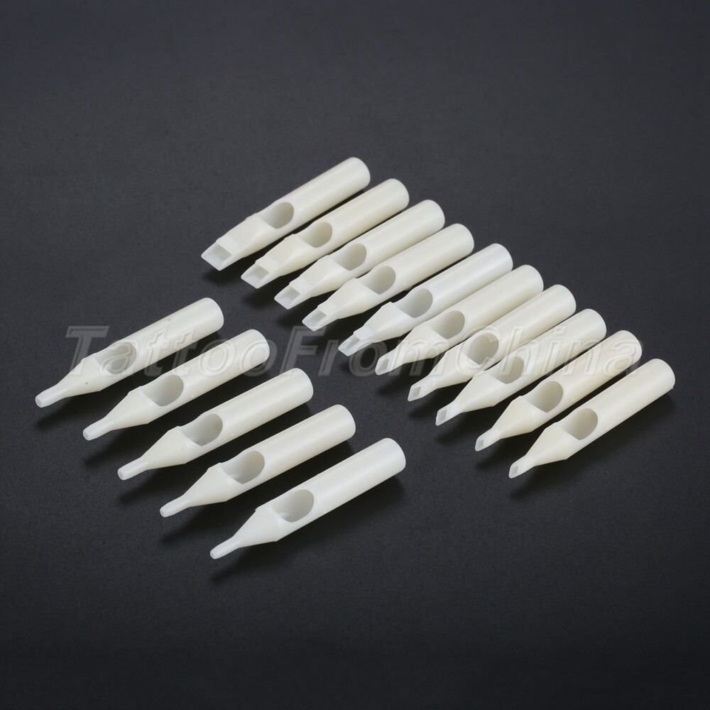 50pc Tattoo Disposable Tips Single Use Tattoo Machine Gun Nozzle Tip Needle Tube