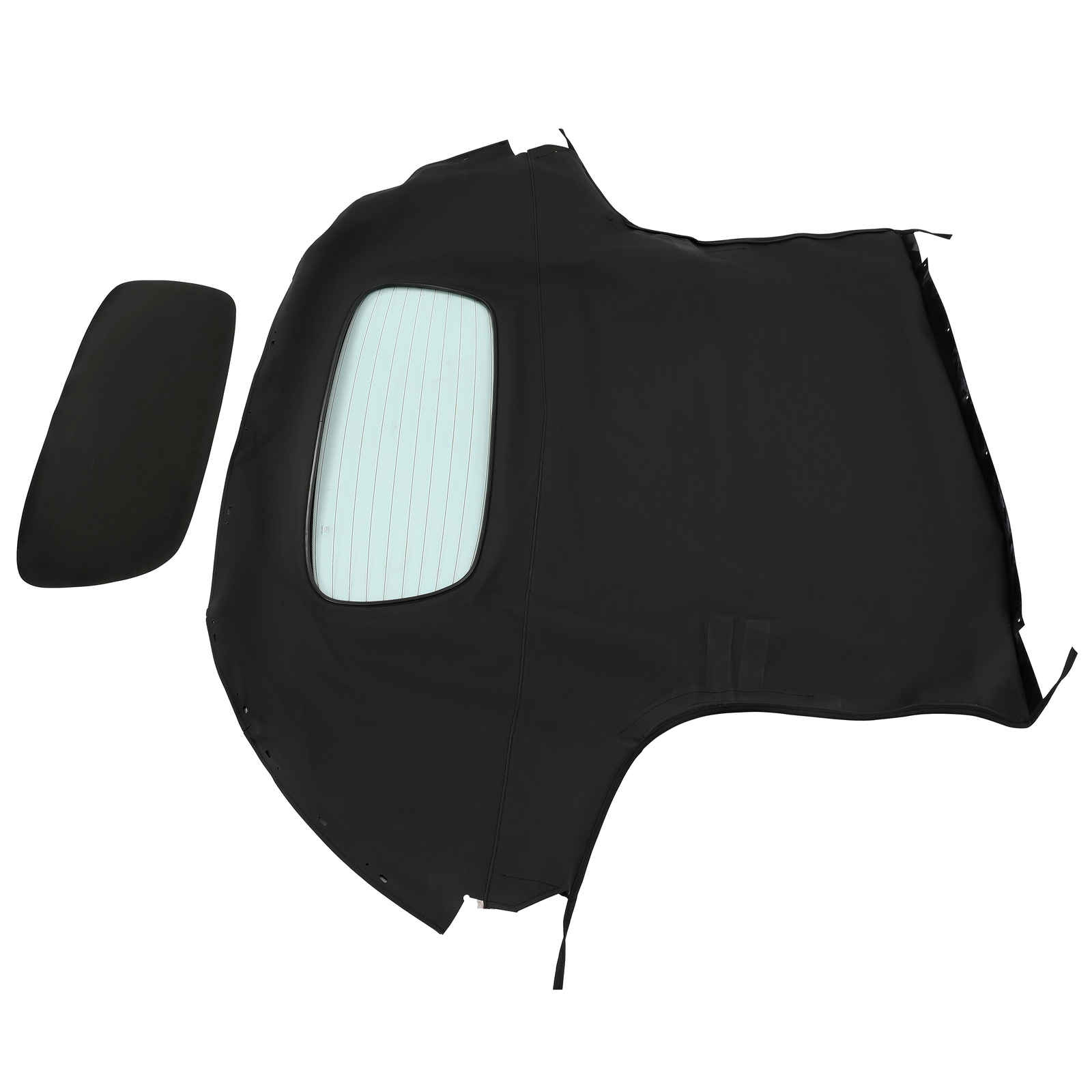 Black Convertible Soft Top W/ Heated Glass Window For Mazda MX-5 Miata 2006-2014