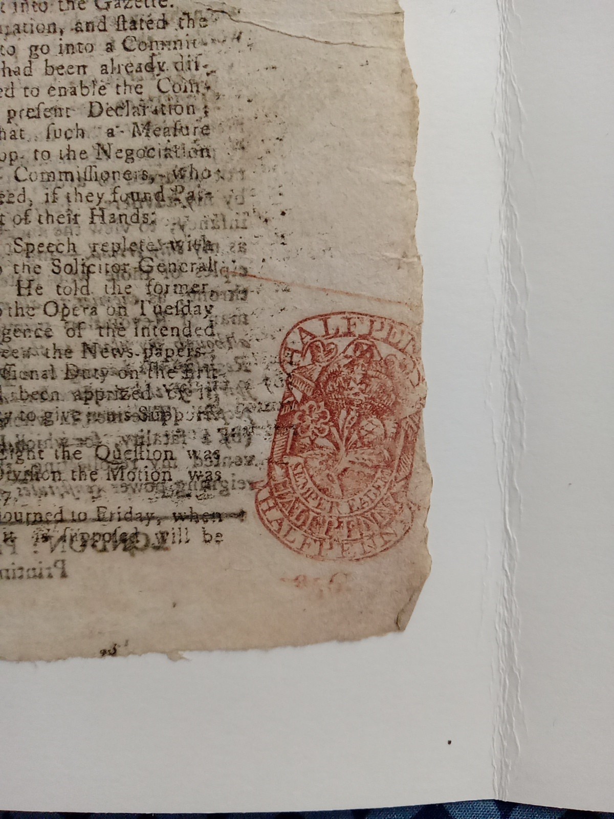 Original 1776 British Newspaper - American Revolutionary War - Colonies