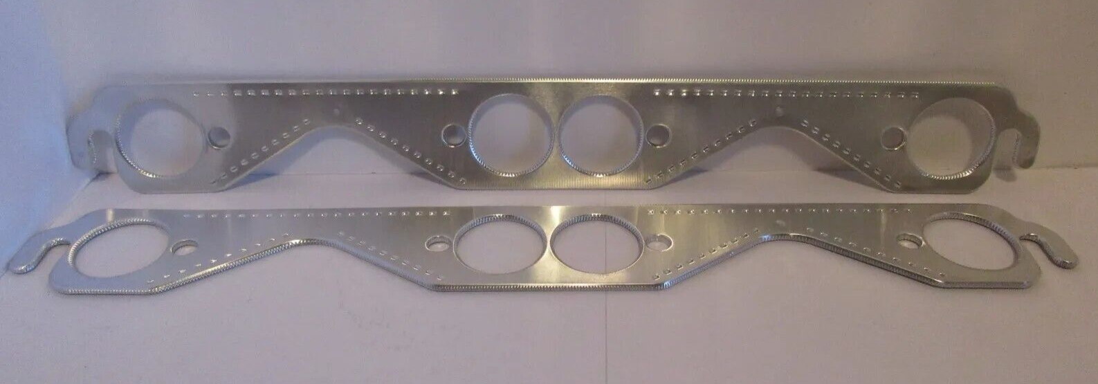 Small Block Chevy Aluminum Round Port Header Exhaust Gaskets Reusable SBC 350