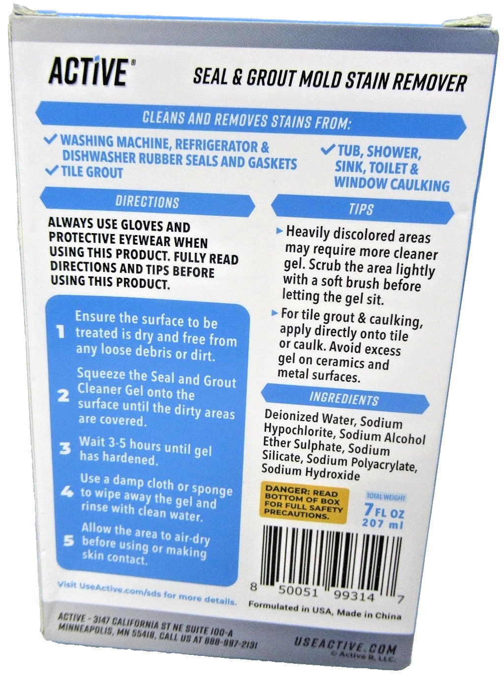 Active Seal & Grout Mold Stain Remover, 7 fl oz