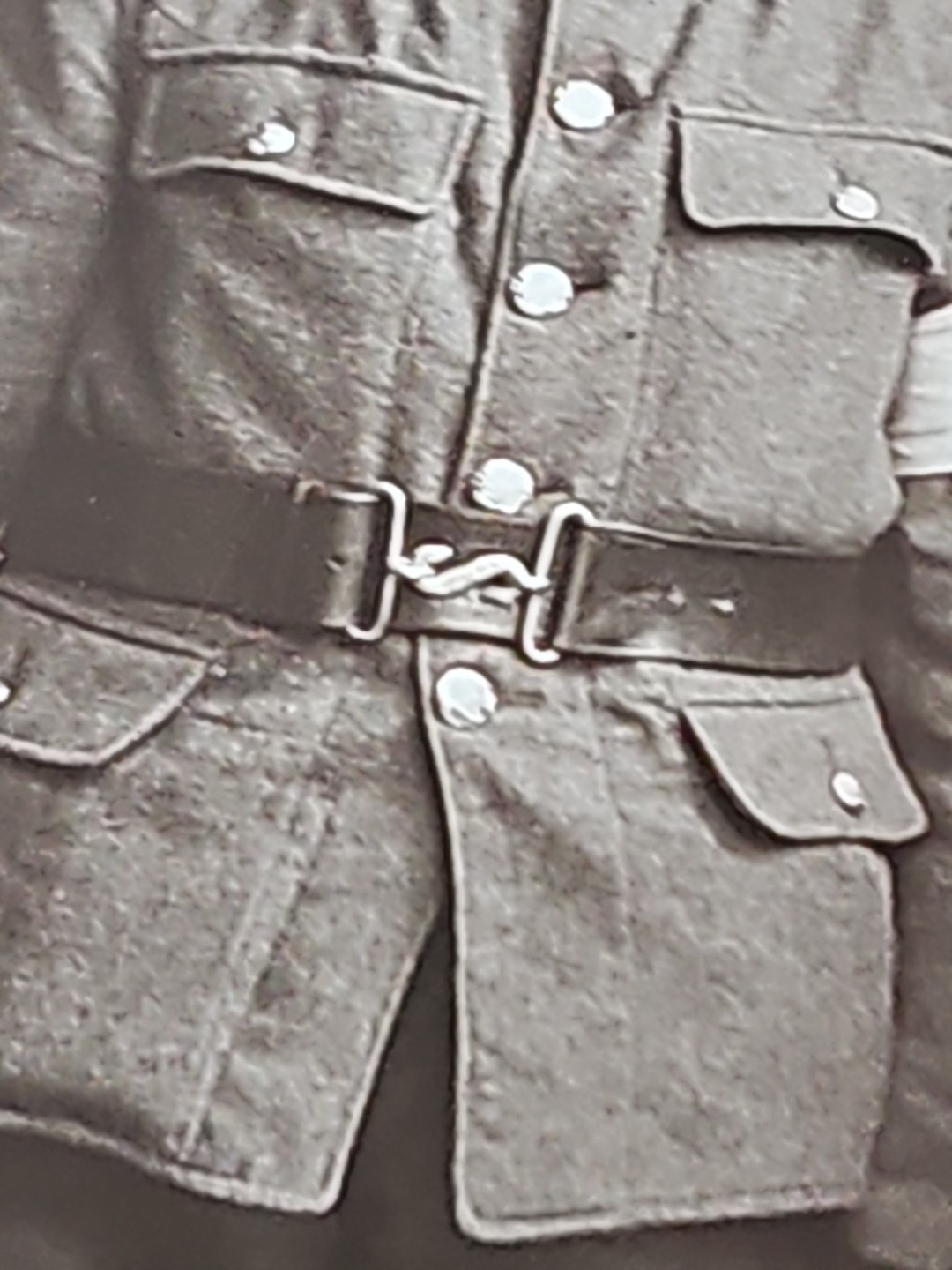 WW1 RPPC Photo UK British Red Cross Medic And Wife Named P14 Type Belt