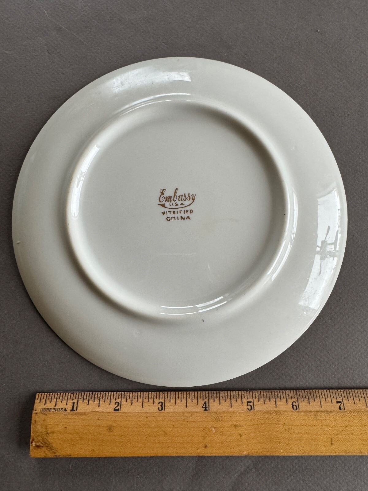 VINTAGE LONGHORN STEER PLATES 8.5" WESTERN 1940S EMBASSY CHINA