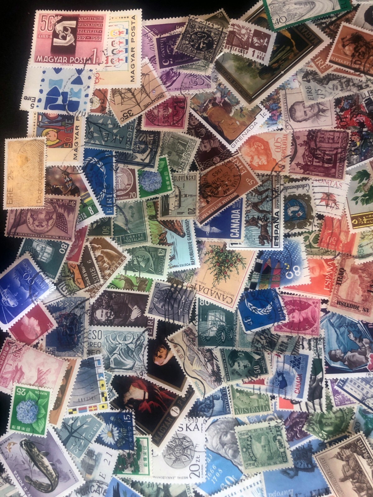 KILOWARE Stamps Off Paper Premium Worldwide Unchecked 1oz Mixture FREE SHIPPING