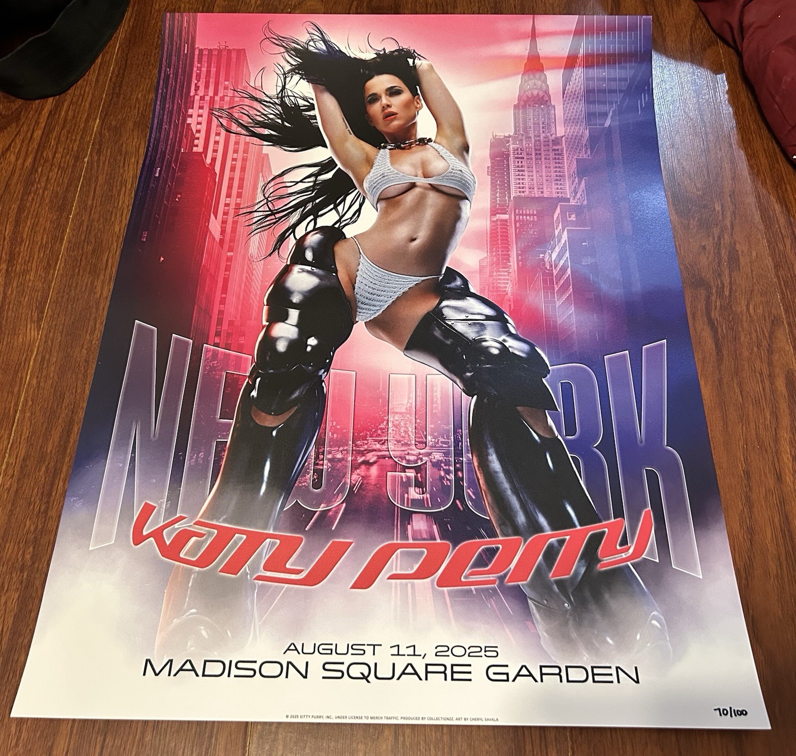 OFFICIAL KATY PERRY MADISON SQUARE GARDEN NY  7/11 LIFETIMES EVENT POSTER 71/100