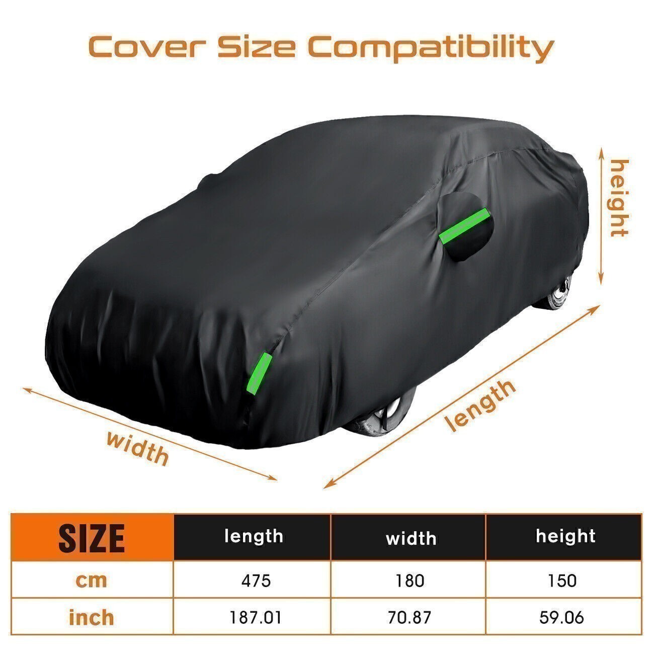 Outdoor Car Cover All Weather Protection for CHEVY CORVETTE C4 C3 C5 C6 C7 US