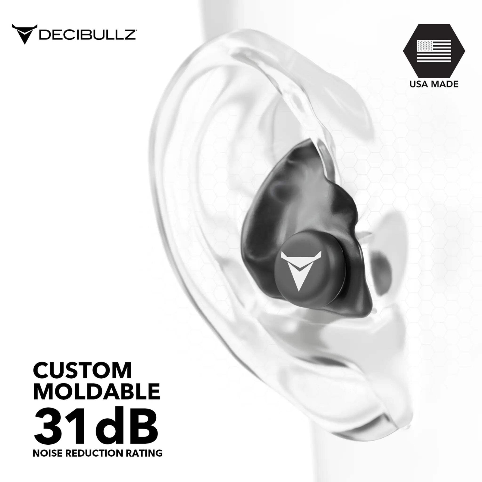 Custom Molded Earplugs 31dB NRR
