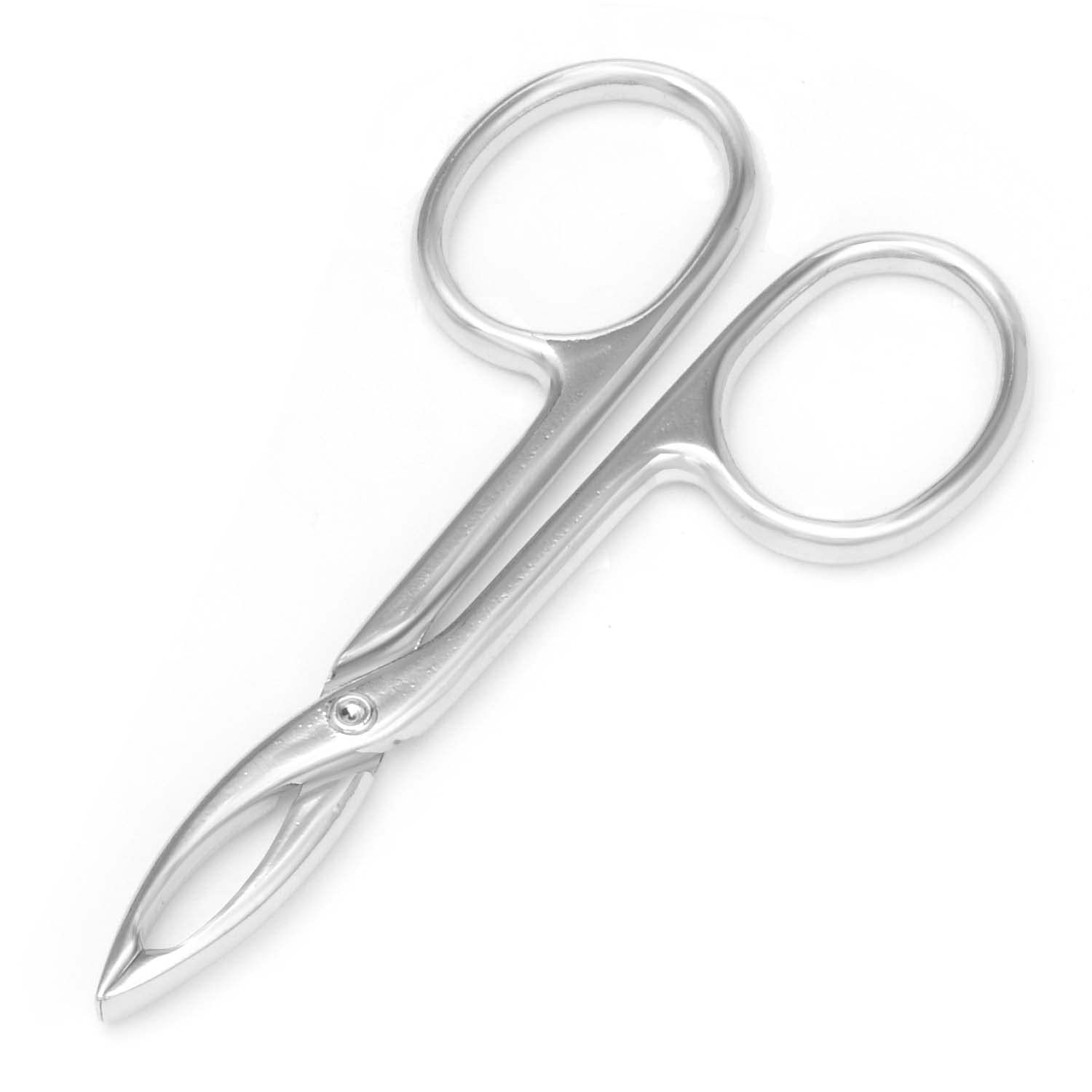 2 Pieces Tweezers Scissor Handle Straight Tip Scissor Shaped Eyebrows Tweezer...