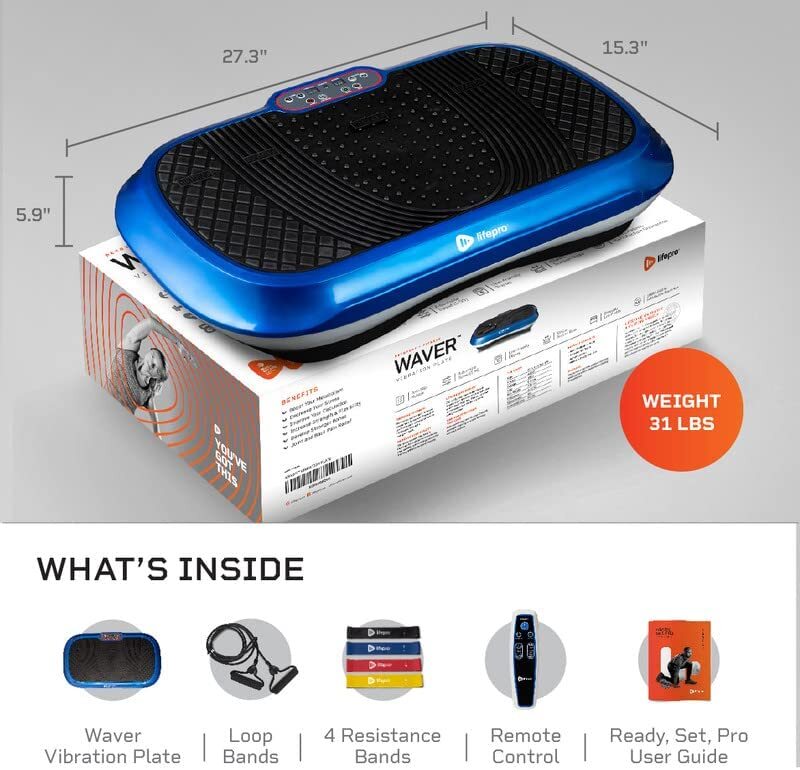 LifePro Waver Vibration Plate Exercise Machine - Whole Body Workout