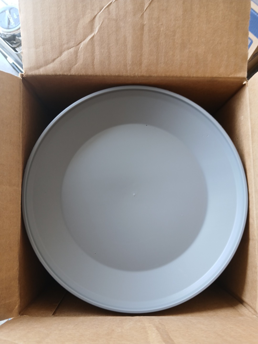 Dinex Insulated Base, Cool, 9 in. dia., Gray, PK12 BOX OF 12