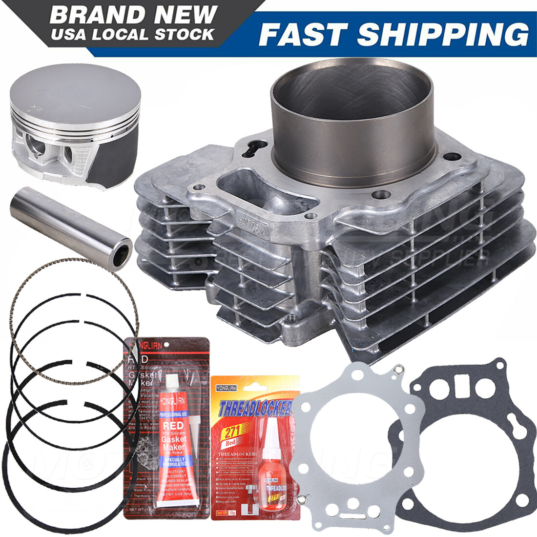For Honda Foreman TRX 450 ES S FM FE Top End Rebuild Kit Cylinder Piston Gasket