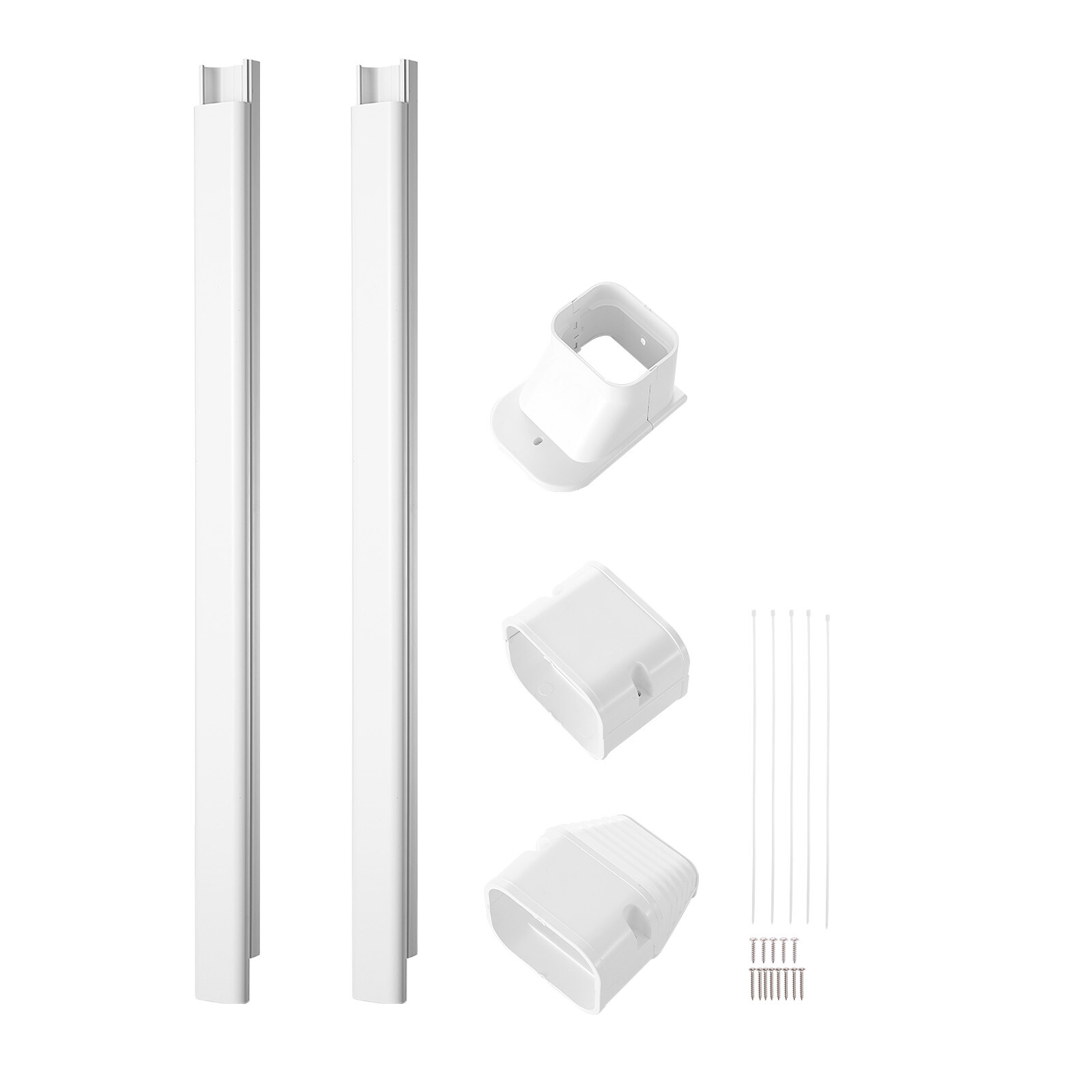 VEVOR 3" W 7.4 Ft Line Set Cover Kit For Mini Split/Central Air Conditioner PVC