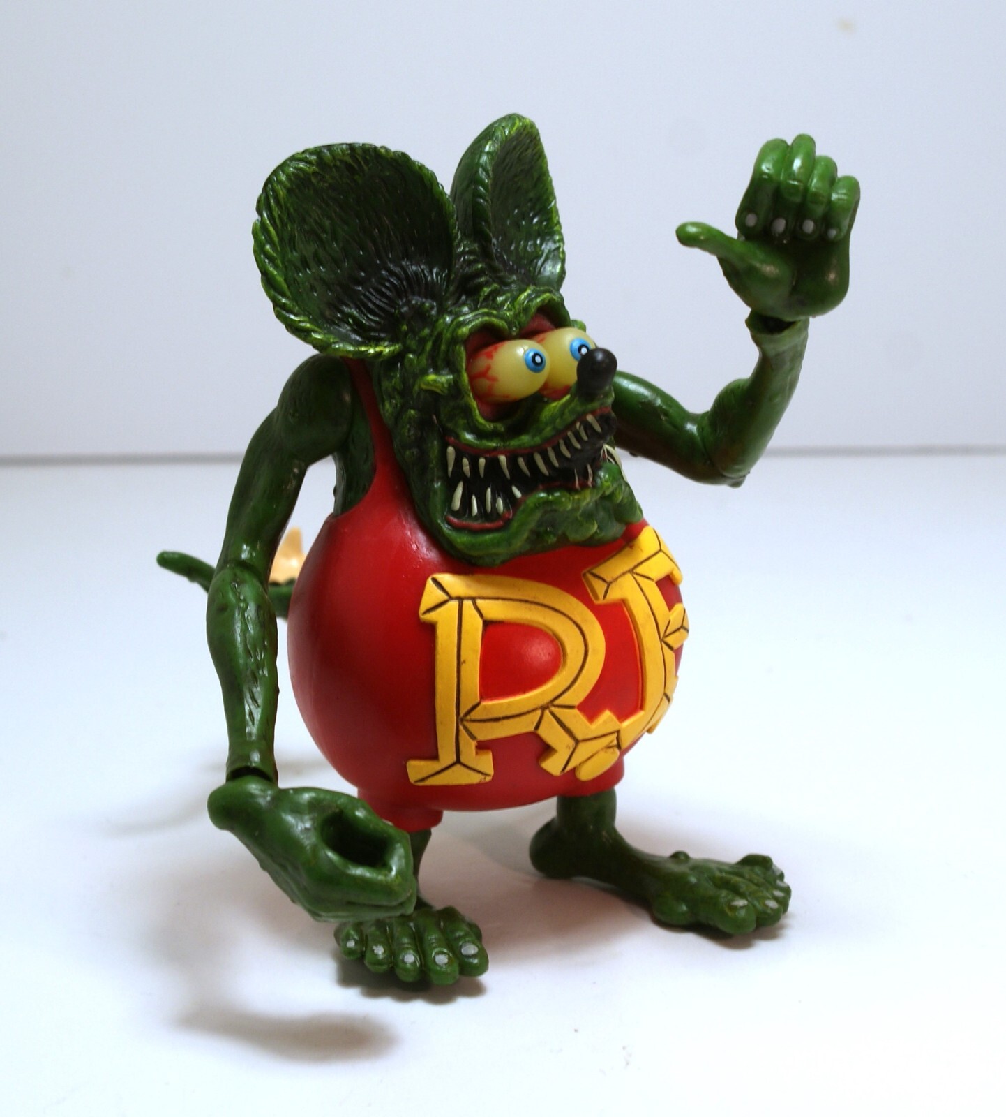 Hard to find Rat Fink " Big Daddy" ED Roth PVC RED! Adult collectible