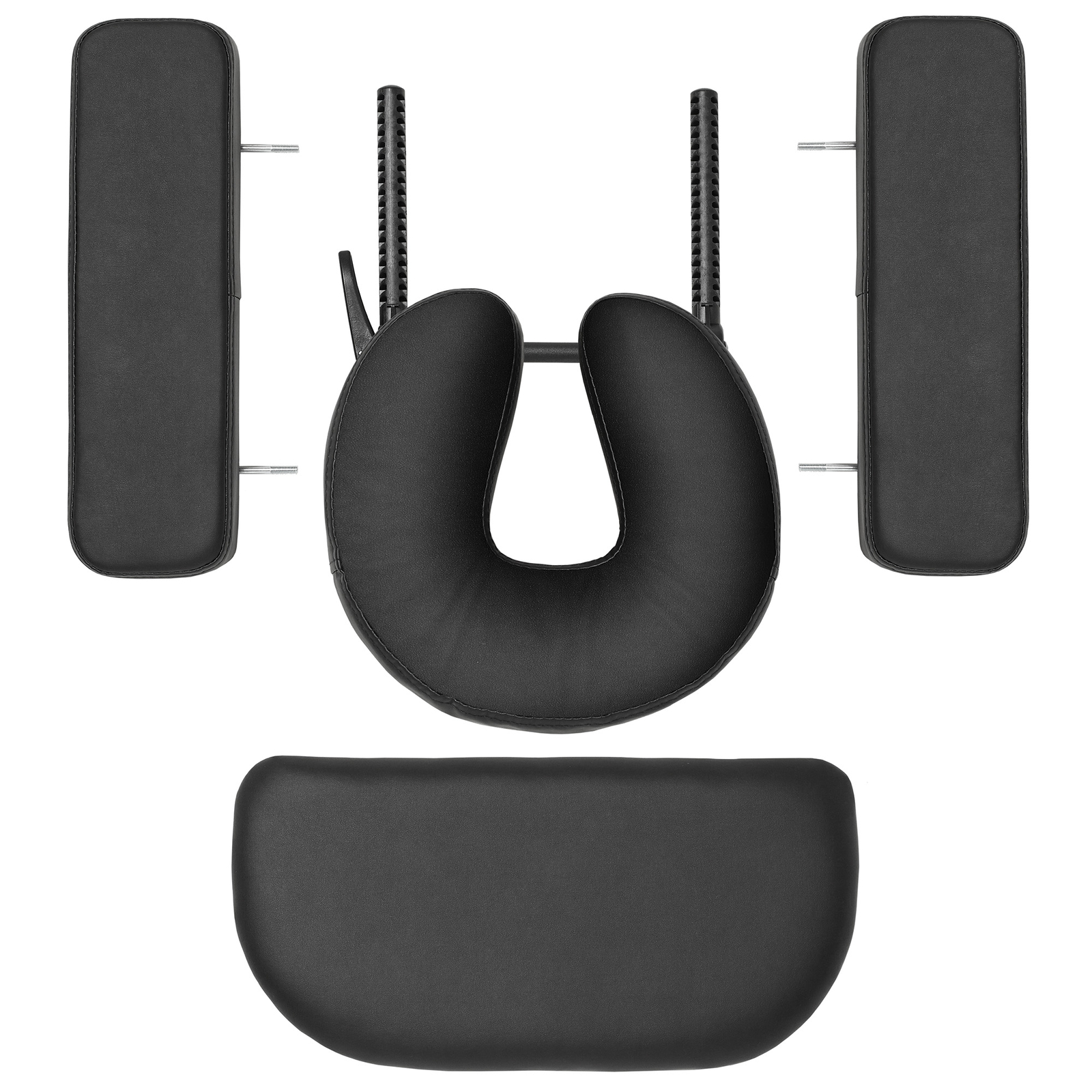 Portable Massage Table - Tilt Backrest Aluminum Legs with Carrying Case - Black