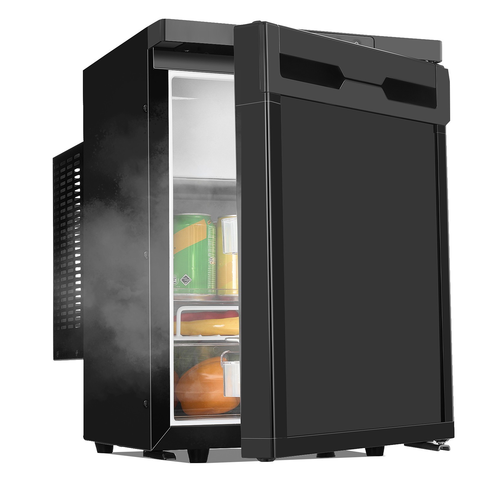 12V/24V 110V APP Camper Refrigerator Truck RV Refrigerator with Freezer 1.4cu ft