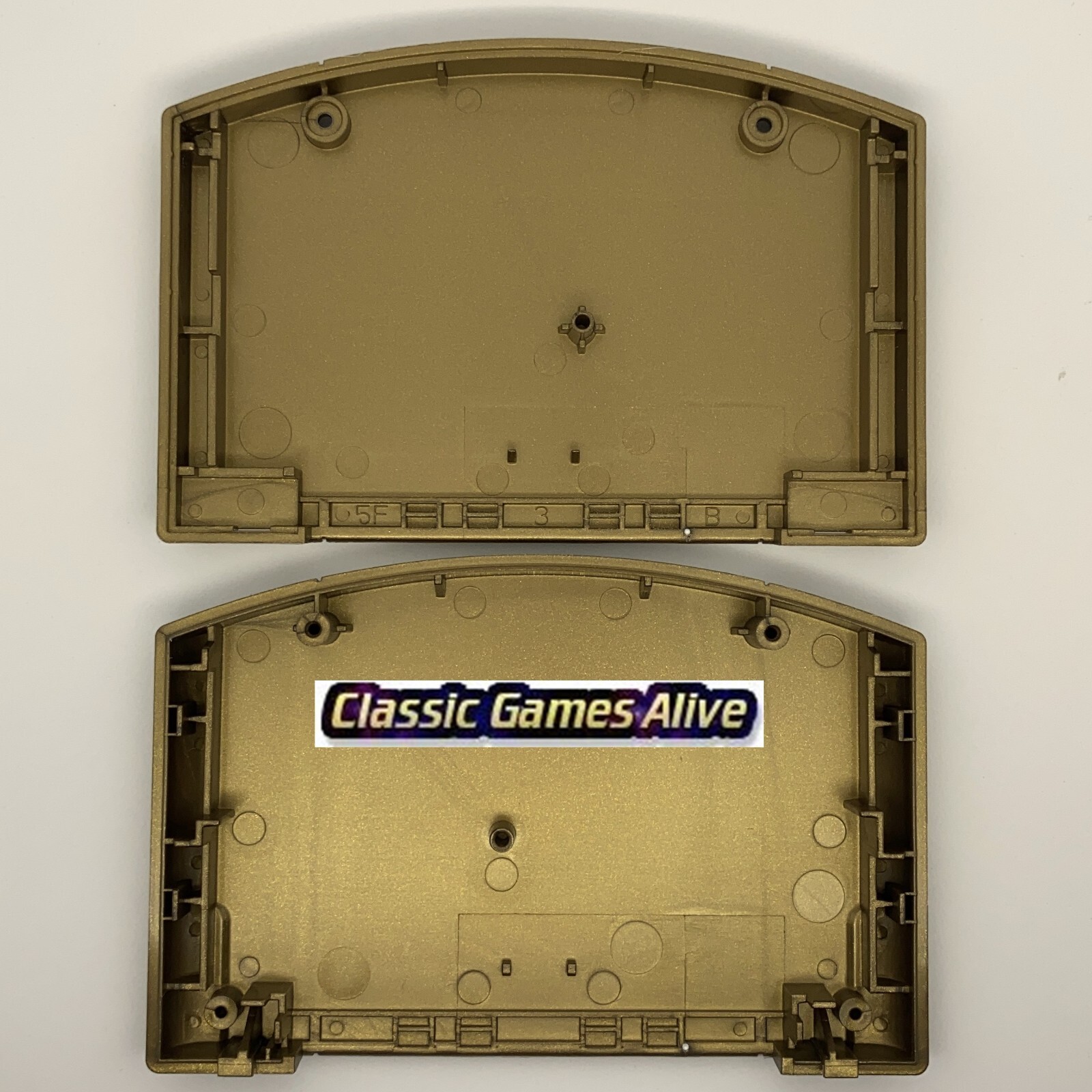 Zelda Gold Cart Shell for N64, SNES and NES replacement (Majora’s Mask style)