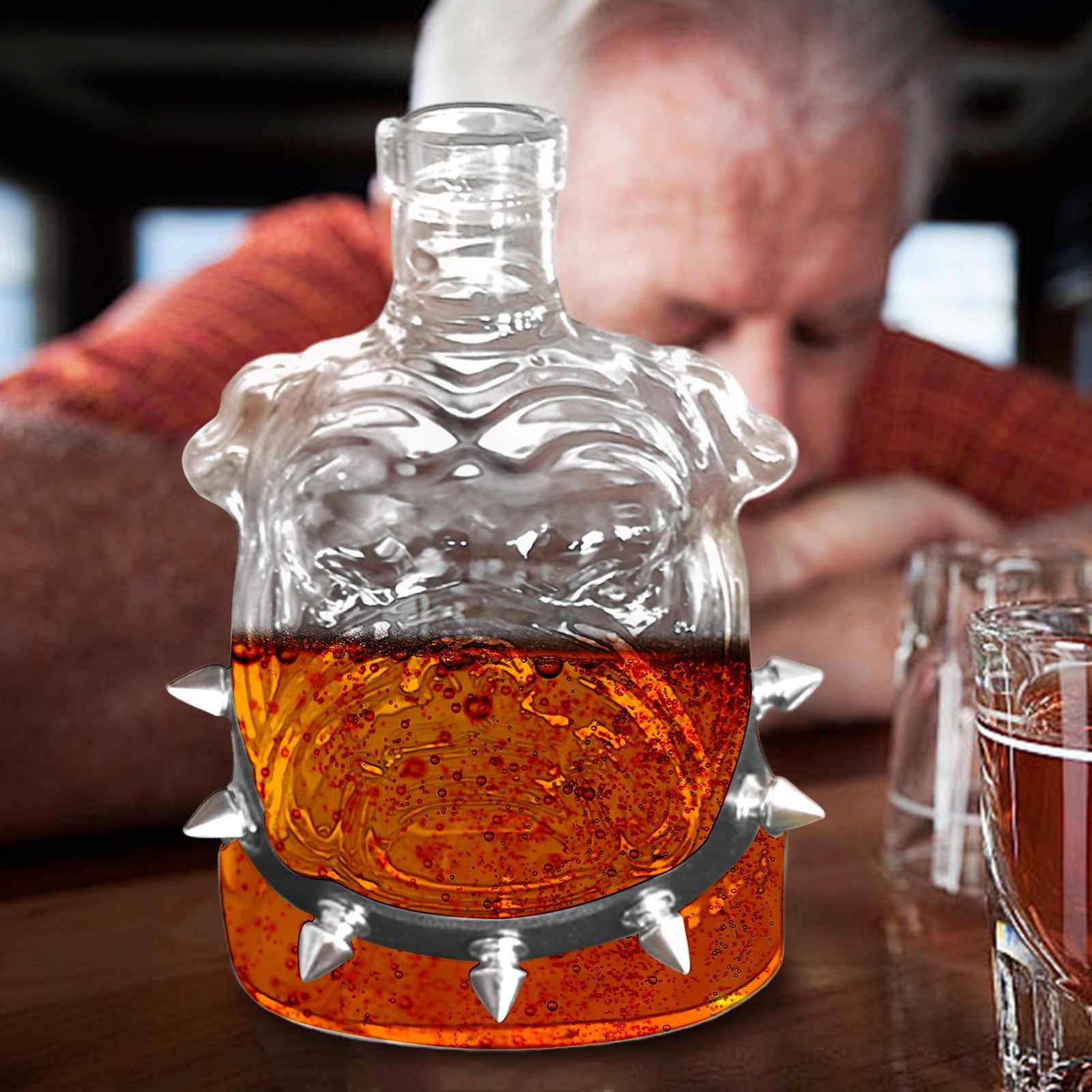 Wine Bottles Bulldog Whiskey Bottle Large Capacity Decanter Alcohol Well Made