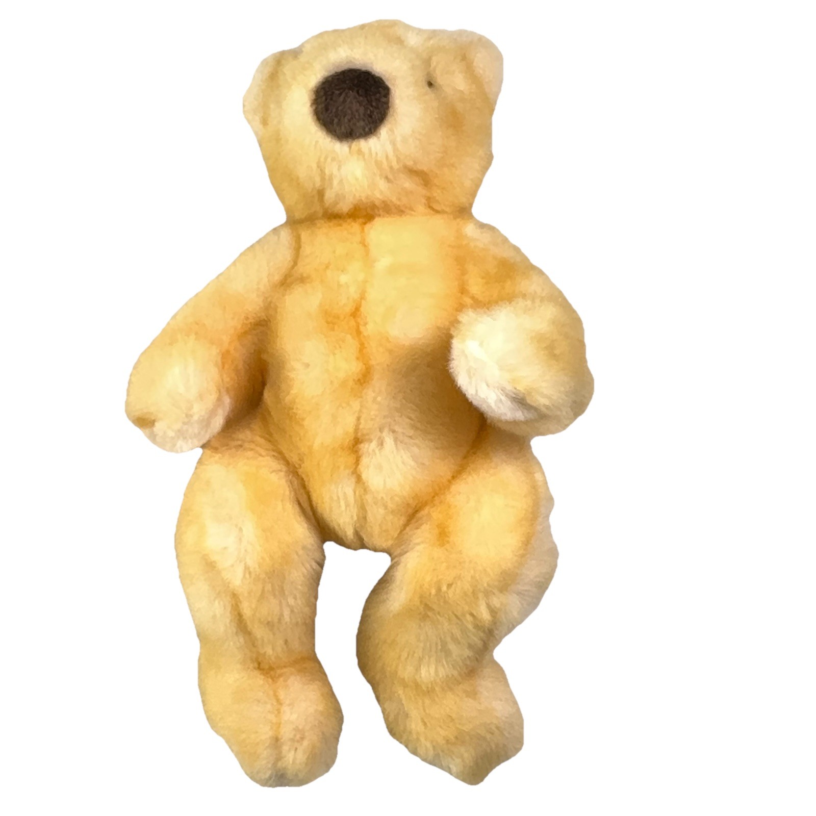 Vtg Ty 1999 Retired Plush Teddy Bear 14” Golden Stuffed Animal Toy Excellent