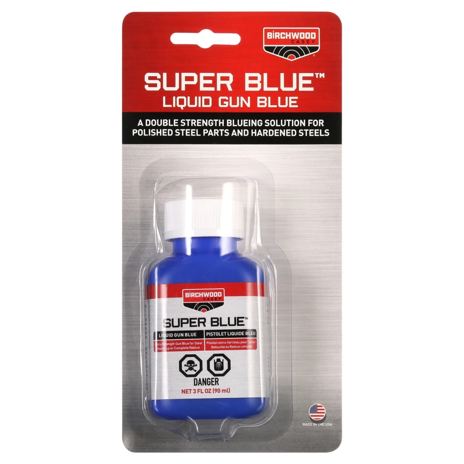 Birchwood Casey SUPER BLUE Liquid Gun Blue FOR BLUEING POLISHED HARDENED STEELS