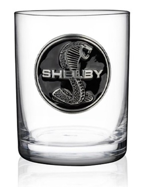 Shelby Rocks Glass 14oz * Mustang, Cobra, SuperSnake, GT500 GT350 FREE SHIPPING!