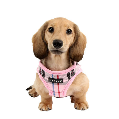 Puppia Dog Harness Vest No Pull Adjustable Junior Pink Black Beige XS S M L XL