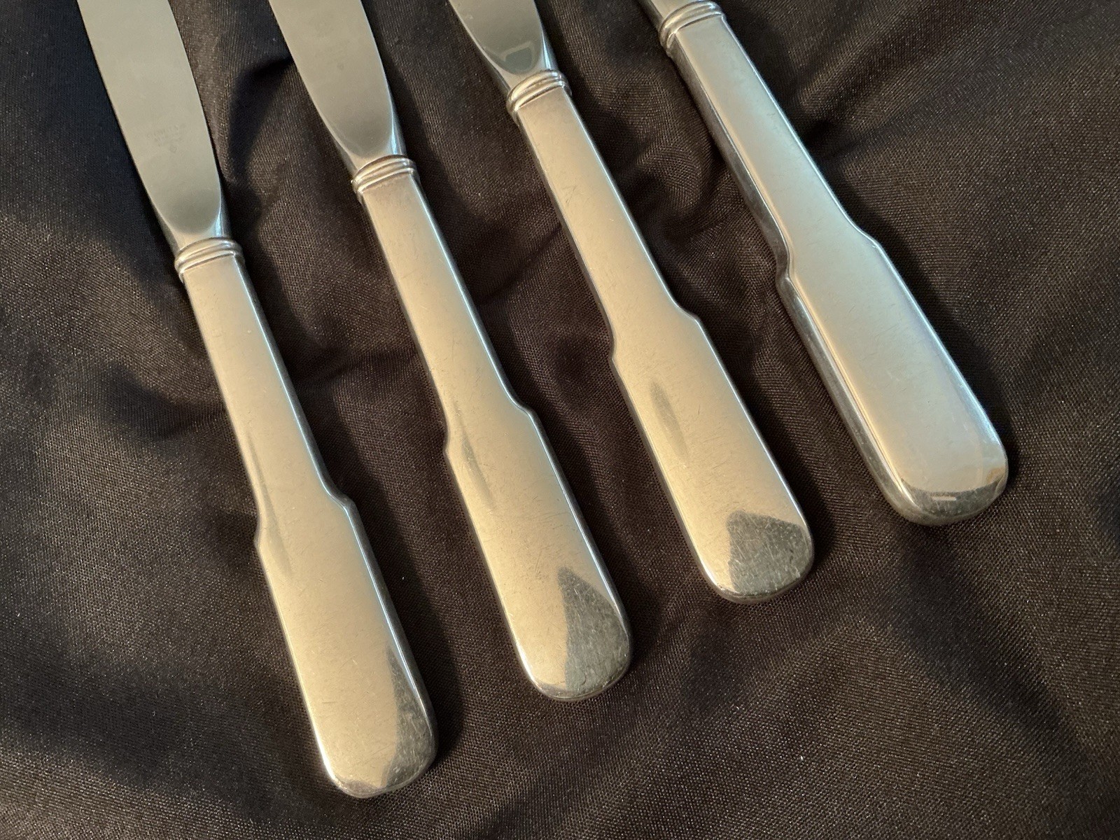 Old English Tipt by Gorham Sterling Silver Knife Lot Of 4 Pieces! 9 1/8”