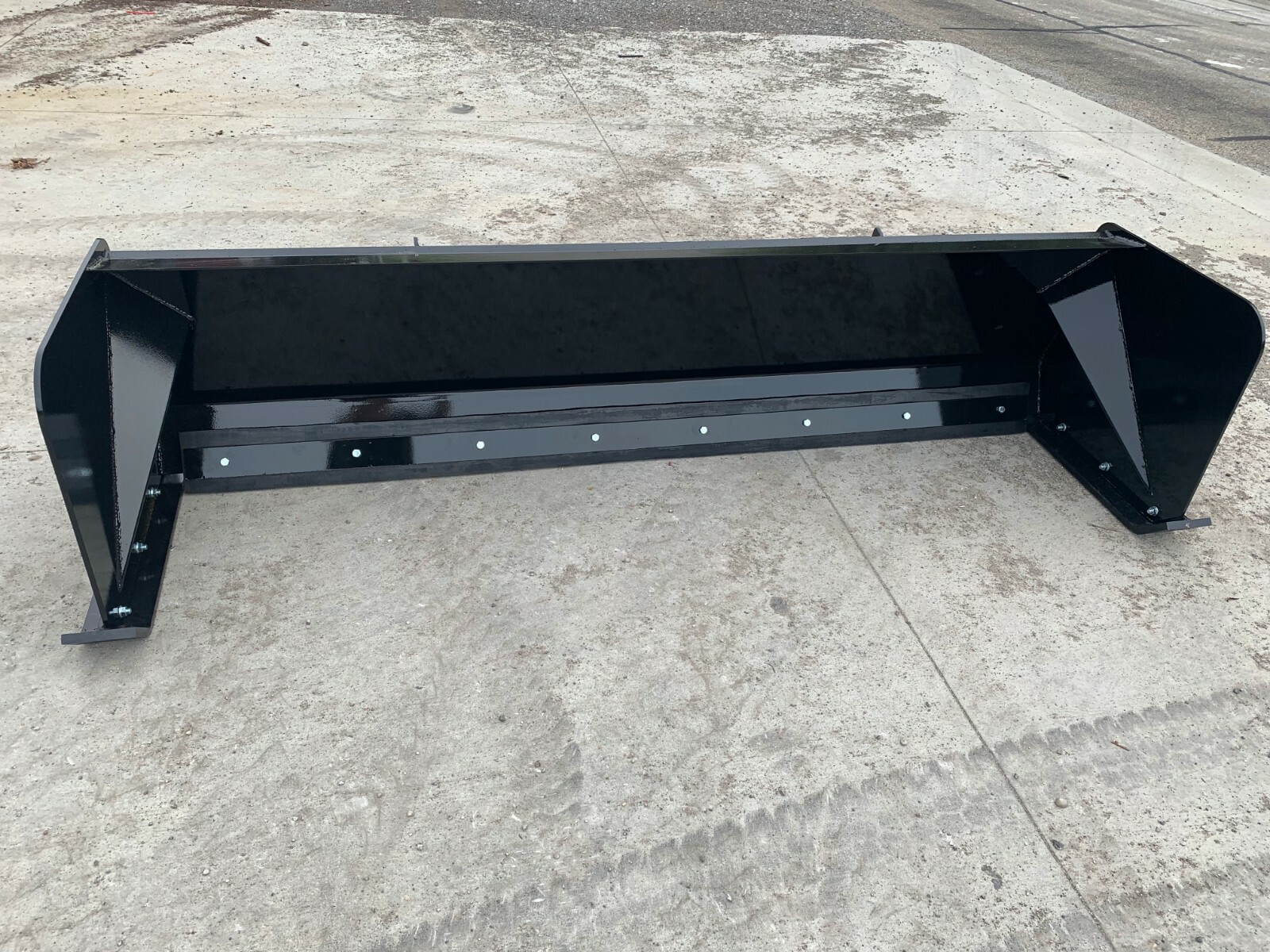 8' XP24 BLACK SNOW PUSHER - Skid Steer Loader – FREE SHIPPING