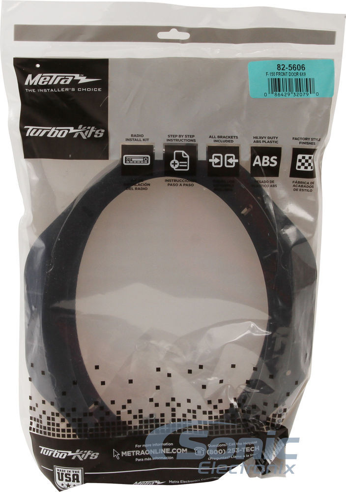 Metra 82-5606 6" x 9" Front Door Speaker Adapters for 2015-Up Ford F-150 Trucks