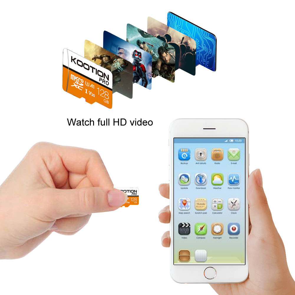 4 Pack x 128GB Micro SD Card CLASS 10 TF Memory Card SDXC Phone Camera + Adapter