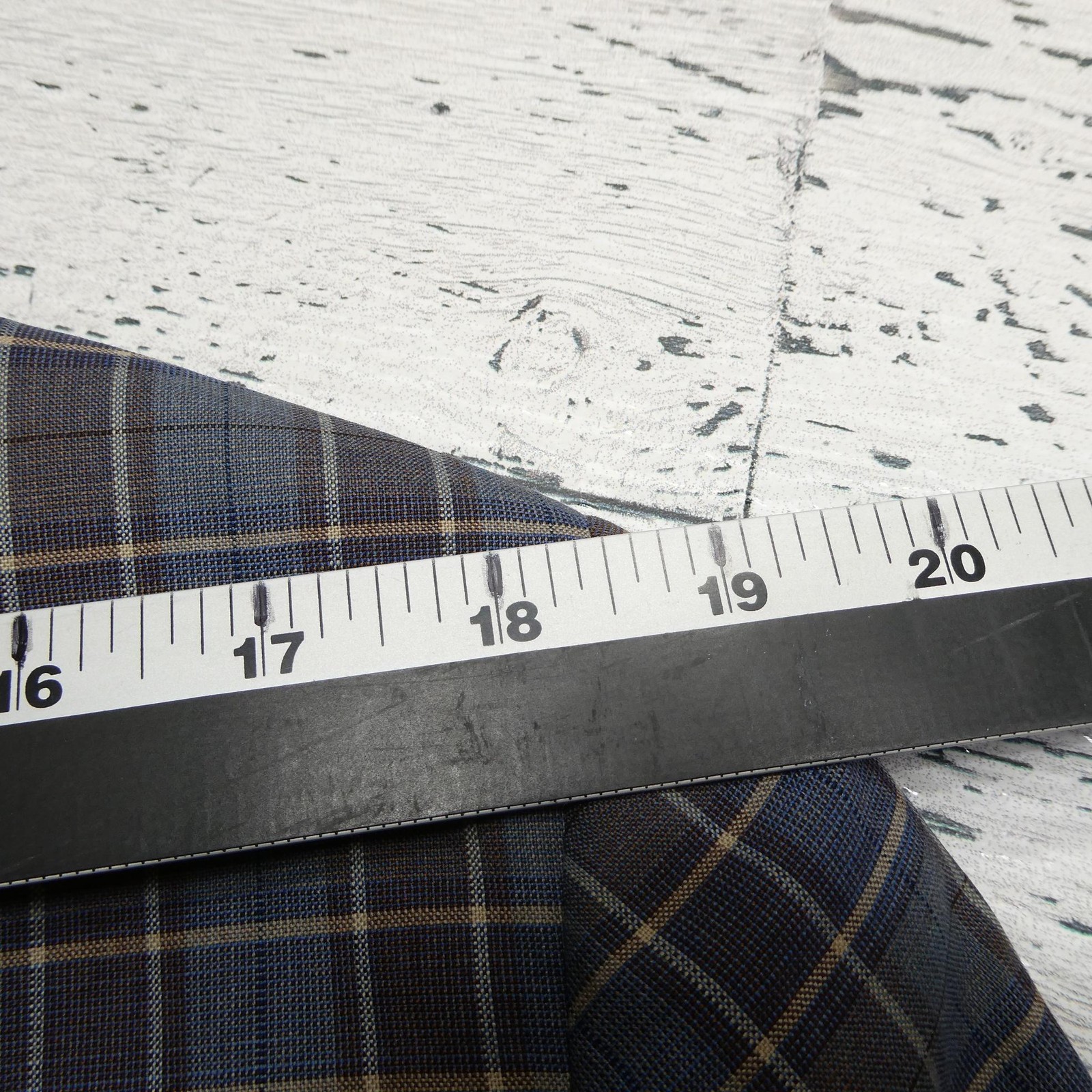 Trend Maxman Blazer Mens 42S Blue Rust Plaid Super 140s Wool Sport Coat Jacket