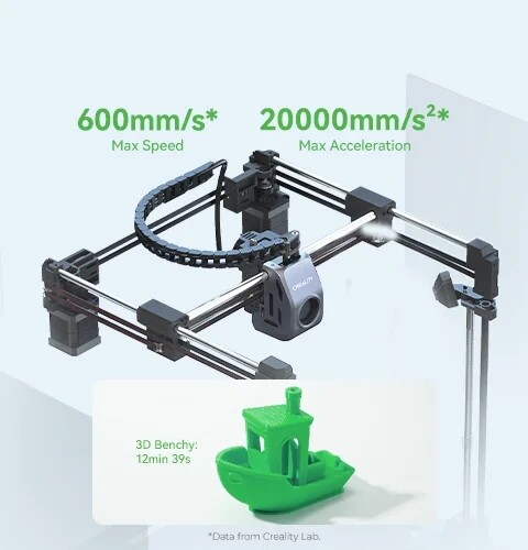 【Refurbished】Creality K1 SE 3D Printer 600mm/s Max High-Speed Printing Large