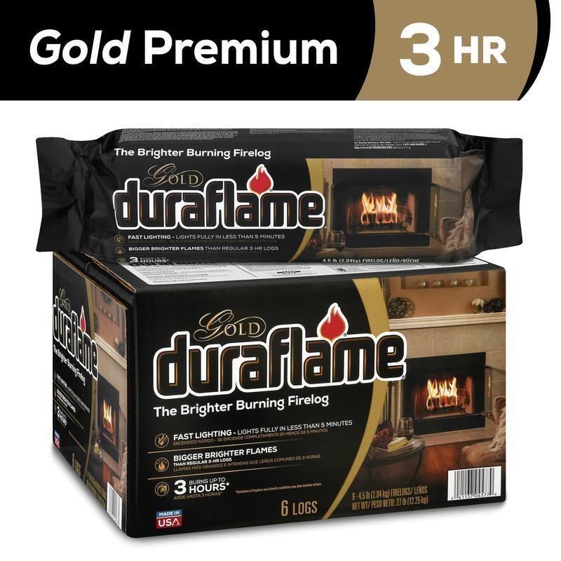 Ultra Premium Firelogs 4.5 lb 6-Pack 3 Hour Burn Eco-Friendly Fireplace Logs New