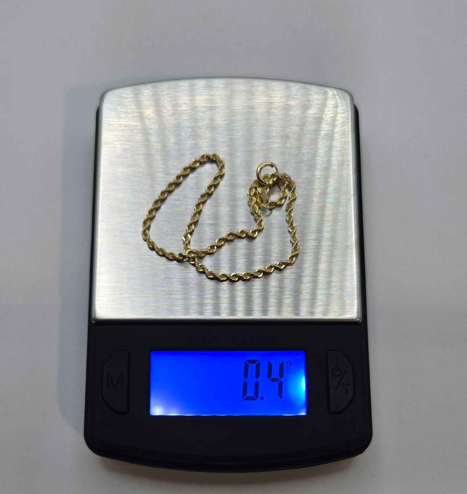 10K Gold 1.5mm Diamond Cut Rope Link Bracelet, 6in, 6.5in, 7in Italy