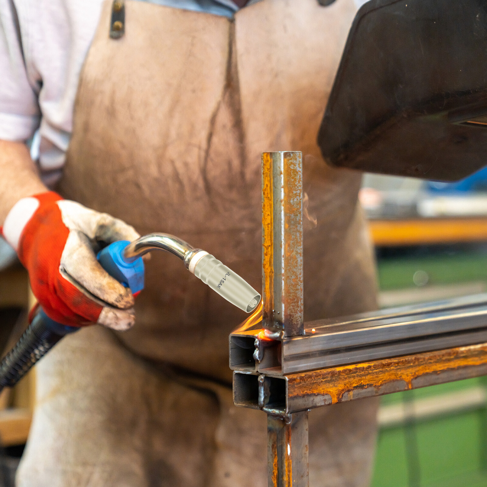 15AK Welding Gun Accessories 0.03'' 0.8mm Contact Tip Nozzle Diffuser 14pcs