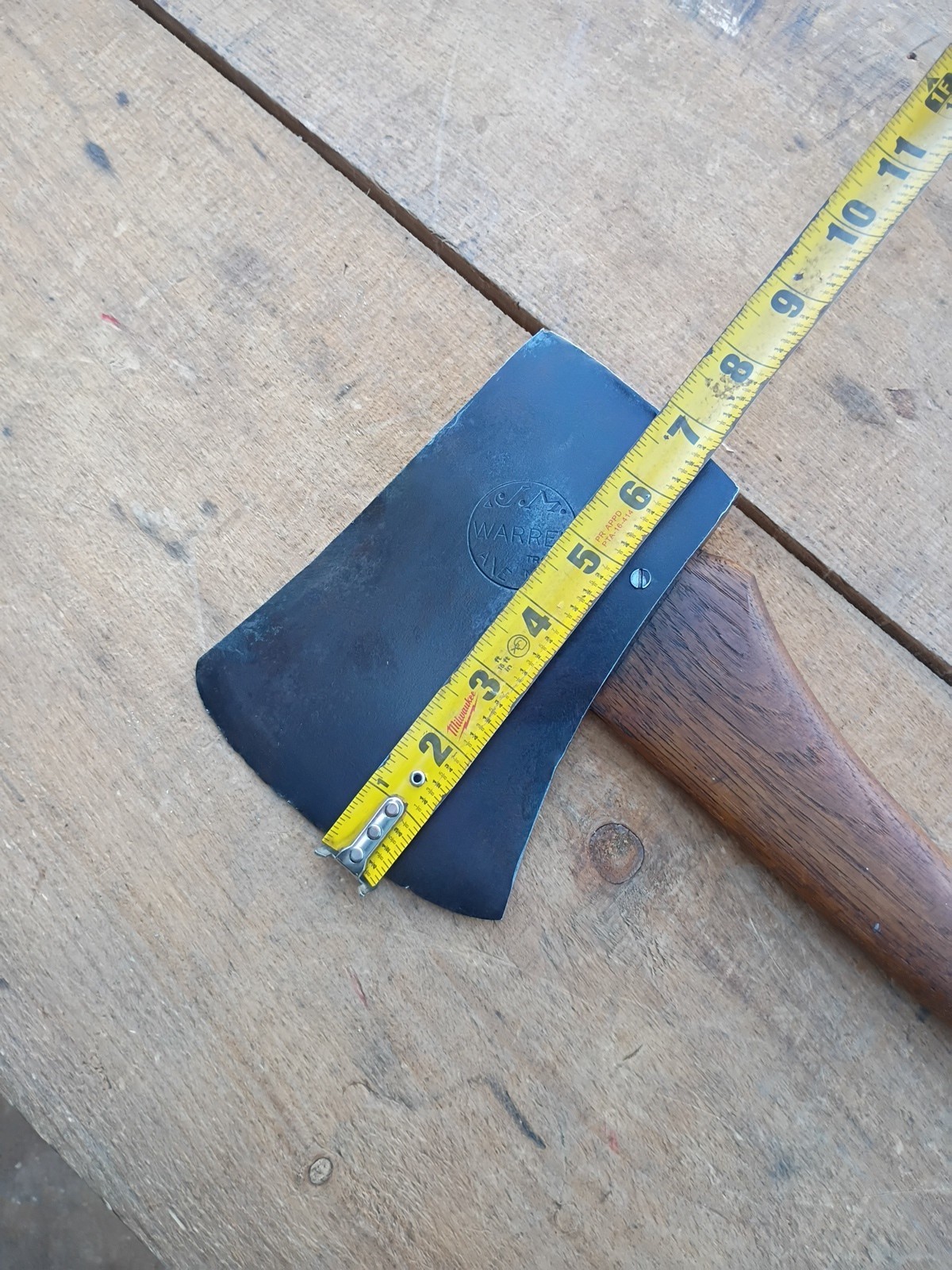 Vintage J.M. Warren Connecticut Pattern Axe Troy NY 4 lbs 2 oz