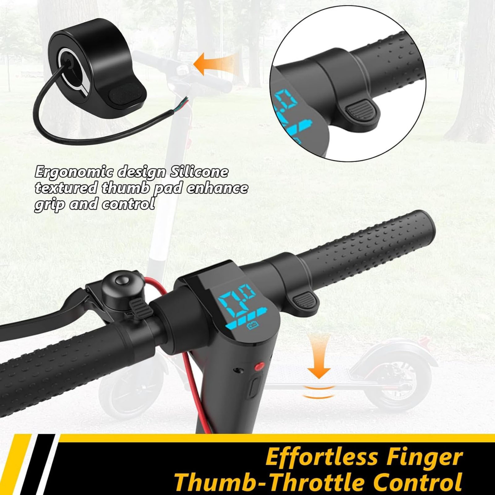 3-Wire Thumb Throttle Replacement For GOTRAX Hiboy Electric Scooter Models