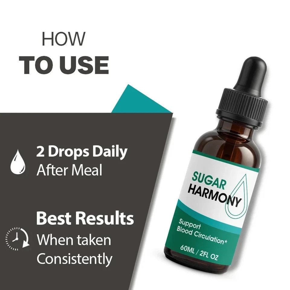(6 Pack) Sugar Harmony Drops, SugarHarmony Maximum Strength Blood Support US