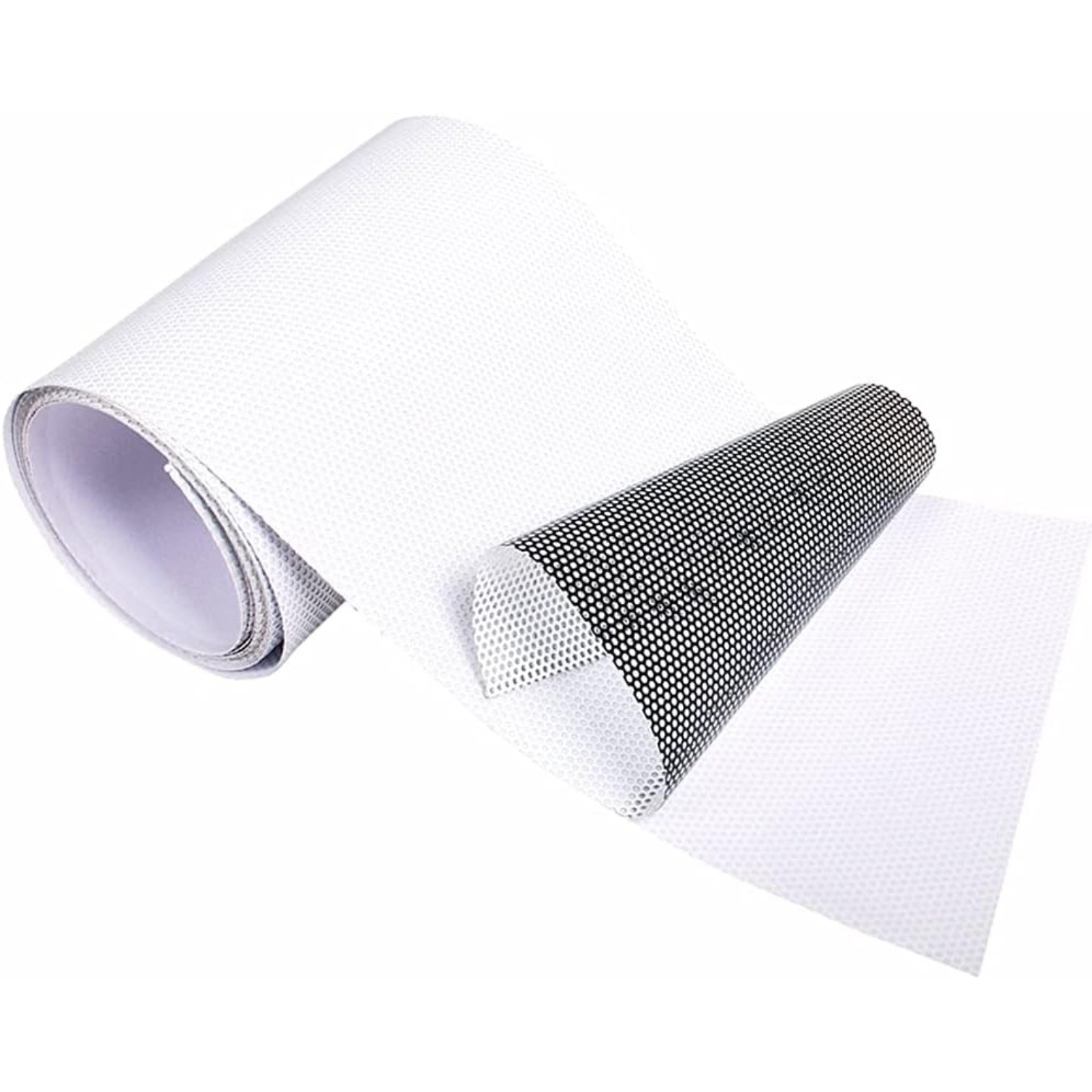 24x78 In 2 Sides OneWay Perforated Black Vinyl Privacy Adhesive Glass Wrap Roll