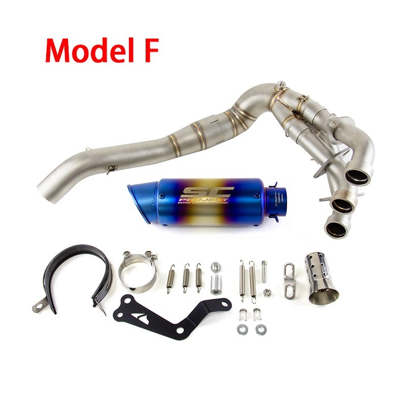 MT-09 2020-2025 for Yamaha MT-09 Exhaust Front Pipe Muffler Tips Whole System