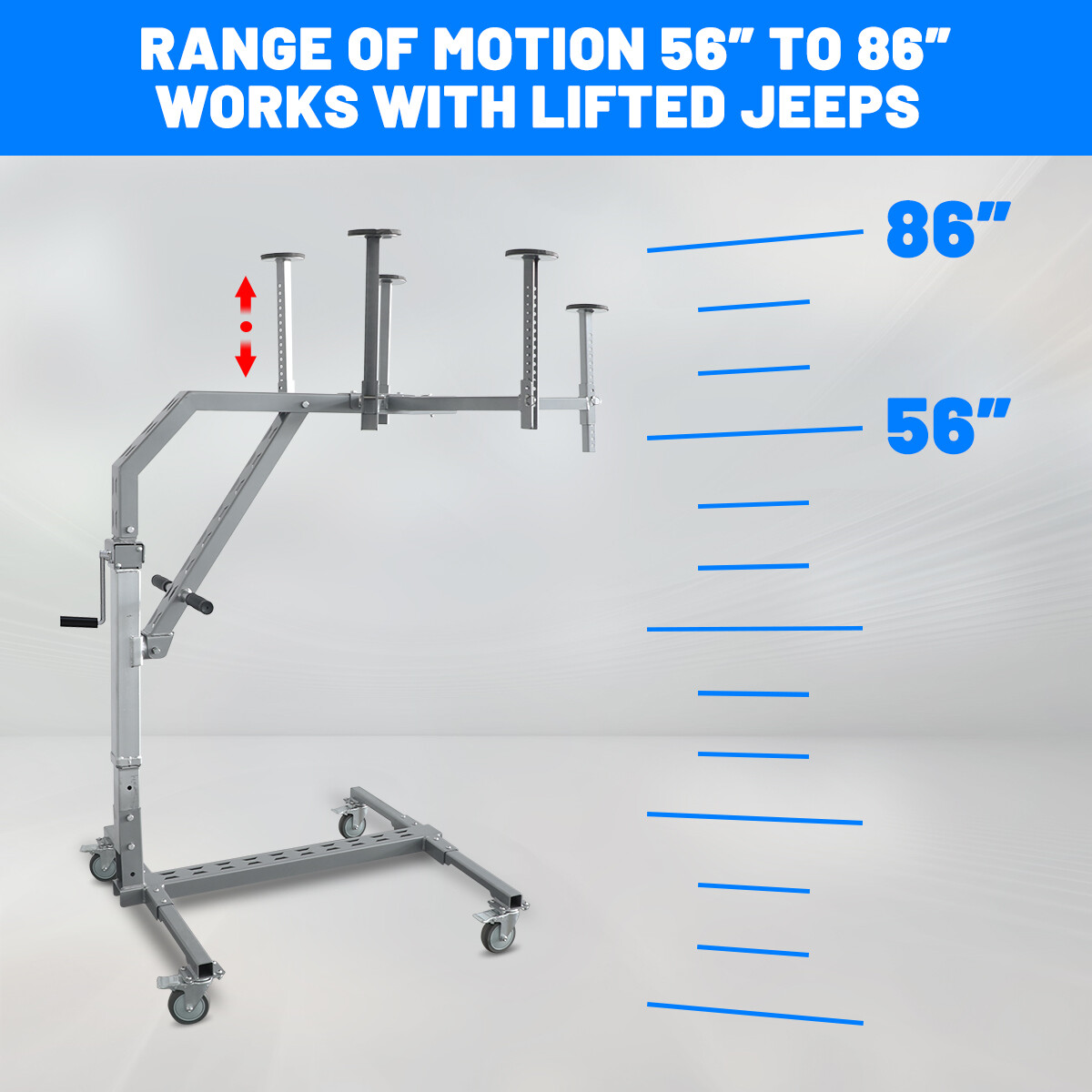 Hard Top Removal Lift Holder Storage For Ford Bronco Jeep JK JL Movable Lift Car