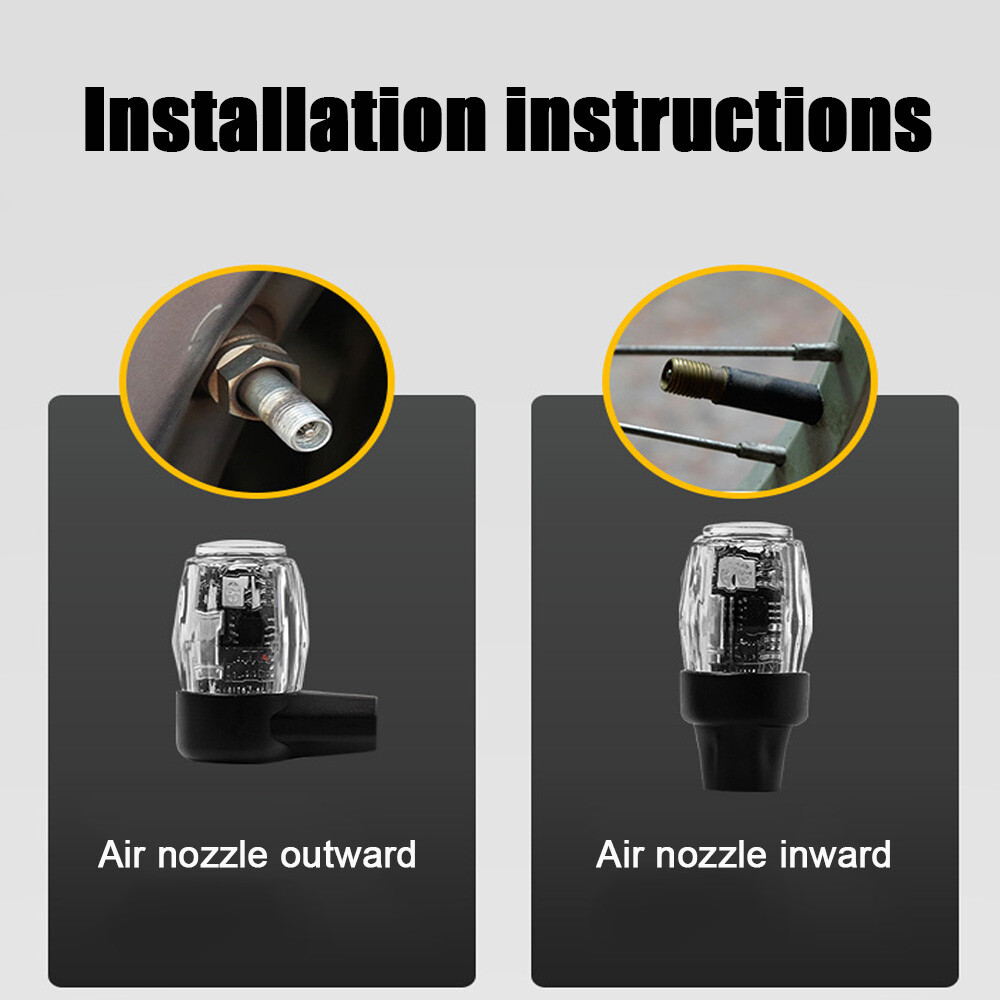 4Pcs Wheel Colorful Tire Light Valve Stem Cap Flashing Car Truck Motorcycle Bike