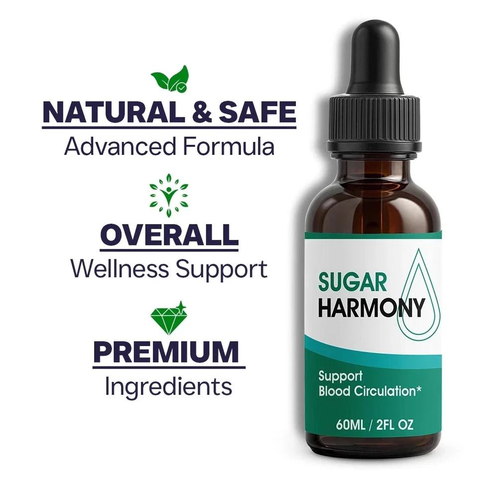 (5 Pack) Sugar Harmony Drops, SugarHarmony Maximum Strength Blood Support US