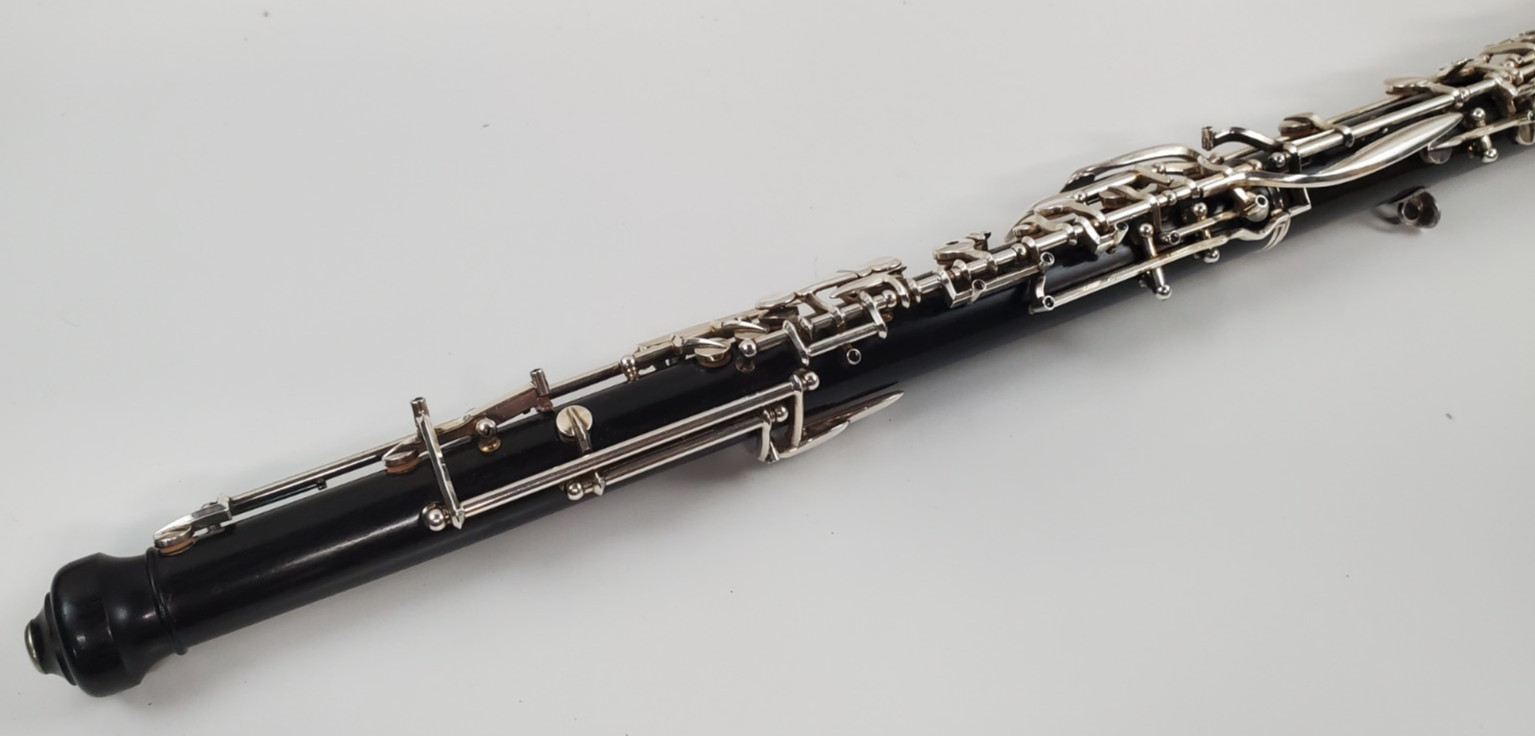 F. LOREE PARIS FULL CONSERVATORY WOOD ENGLISH HORN 3RD OCTAVE KEY LEFT HAND F