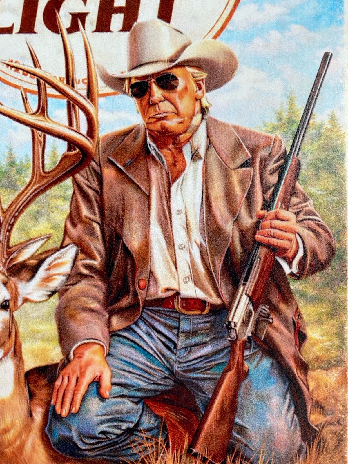 Busch Light Beer Donald Trump Metal Sign - Hunters - Hunting Fishing - President