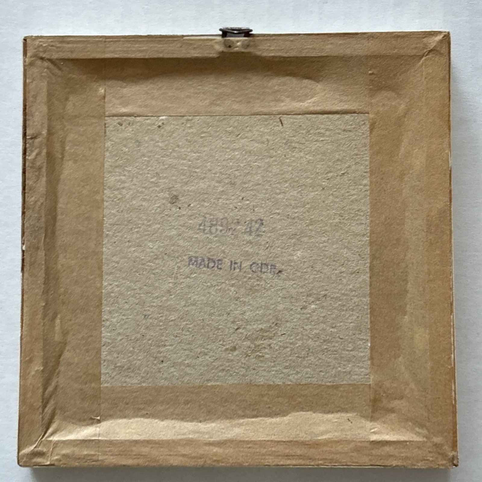 Vintage Dried Pressed Flowers Leaves Framed Wall Hanging Small GDR East Germany