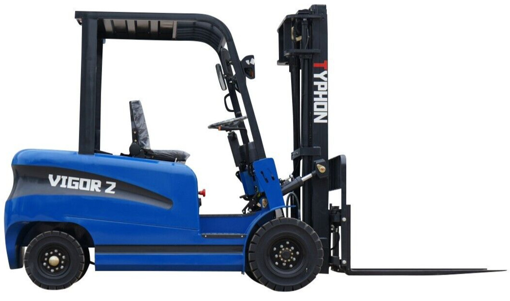 New 2 Ton Rated Capacity TYPHON Electric Forklift Lifter w Side Shift, 3 Stage